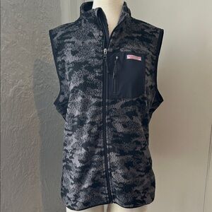 Vineyard Vines Gray Patterned Vest
